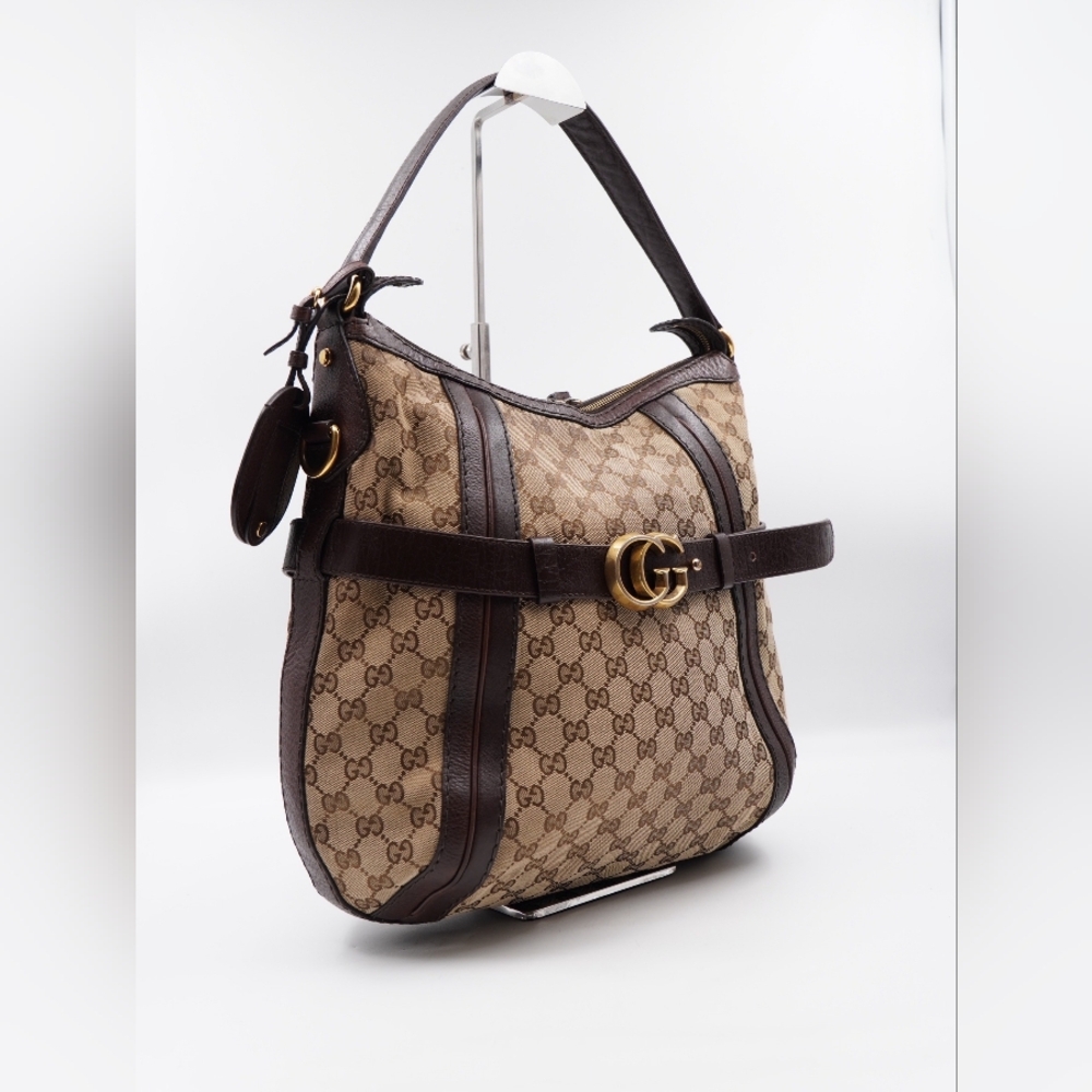 BN35❤️ Gucci GG Double G Running Hobo - Picture 4 of 16